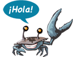 Crabby says Hola